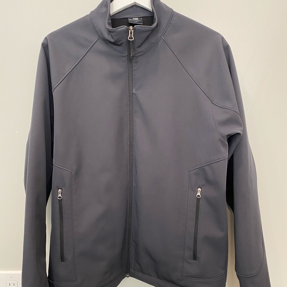 3/$15 Men’s grey soft shell, fleece lined jacket
